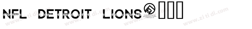 NFL Detroit Lions字体转换